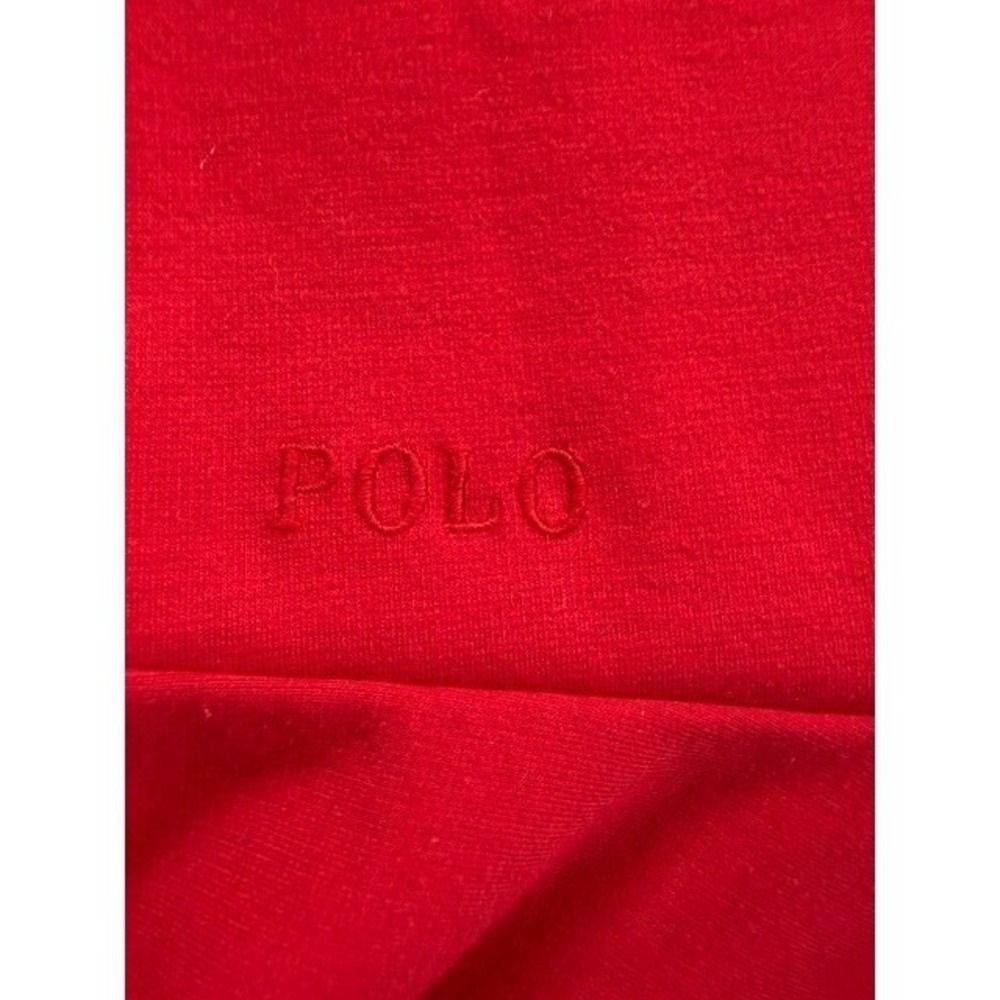 Polo Ralph Lauren Girls Red Ruffle Sleeve Dress Size 10 - Picture 2 of 6